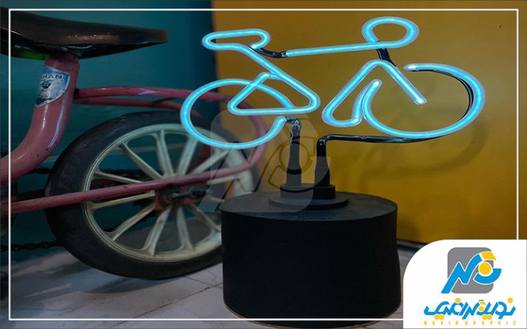 استند نئون شیشه ای