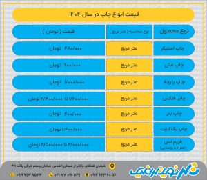لیست قیمت تابلو فلکسی فیس + 1404